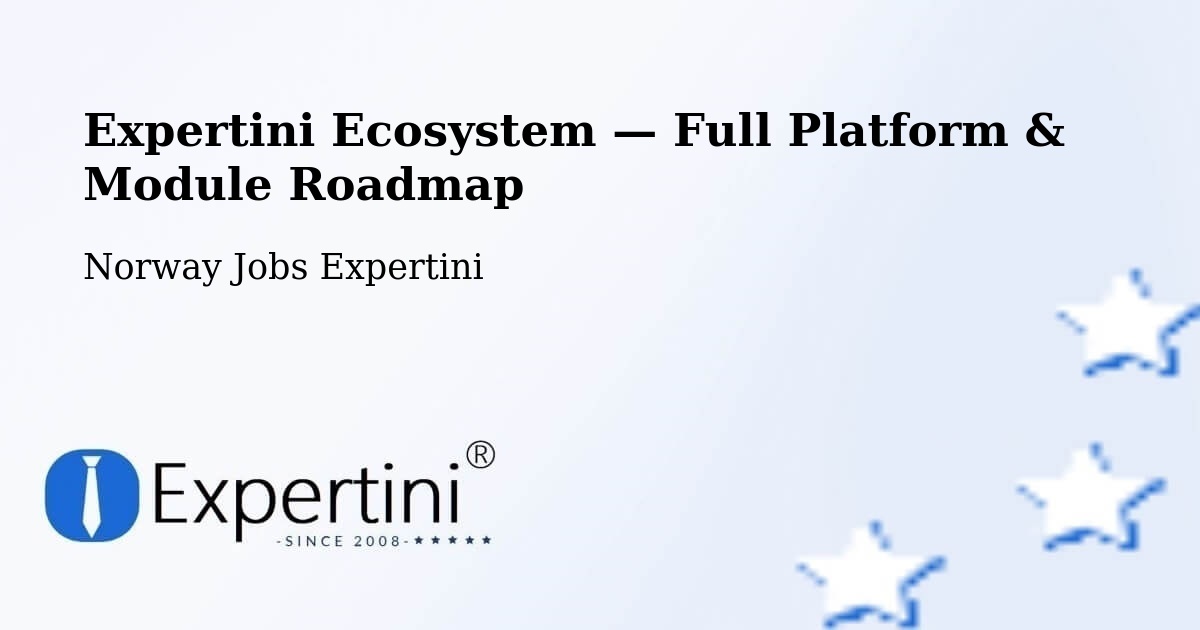 Expertini Ecosystem — Full Platform & Module Roadmap – Bærum